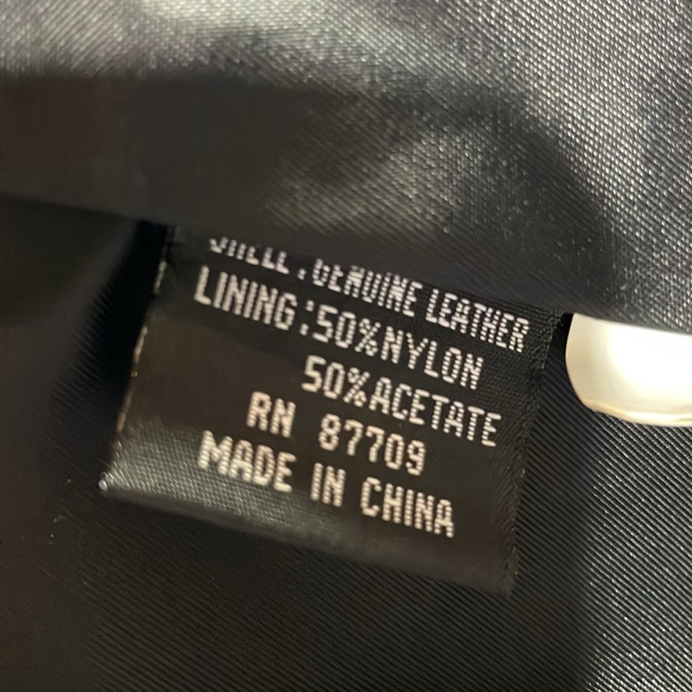 Leather jacket black - size large - Picture 15 of 16